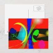 Orange Carnival Postkarte (Vorne/Hinten)