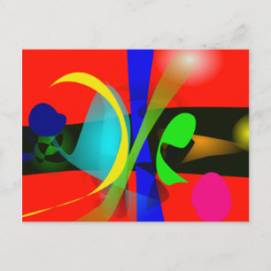 Orange Carnival Postkarte