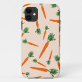 Orange Carrot Pattern Case-Mate iPhone Hülle (Rückseite)