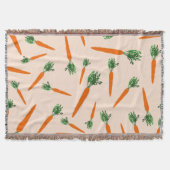 Orange Carrot Pattern Decke (Vorderseite)