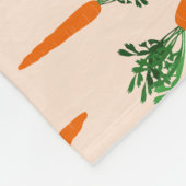 Orange Carrot Pattern Fleecedecke (Ecke)