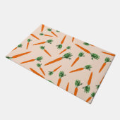 Orange Carrot Pattern Fußmatte (Schrägansicht)