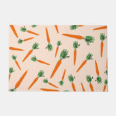 Orange Carrot Pattern Fußmatte (Vorderseite)