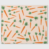 Orange Carrot Pattern Geschenkpapier (Flach)