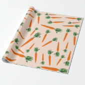 Orange Carrot Pattern Geschenkpapier (Ungerollt)