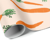 Orange Carrot Pattern Geschenkpapier (Rolleneckpunkt)