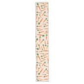 Orange Carrot Pattern Großer Tischläufer (Vorderseite)