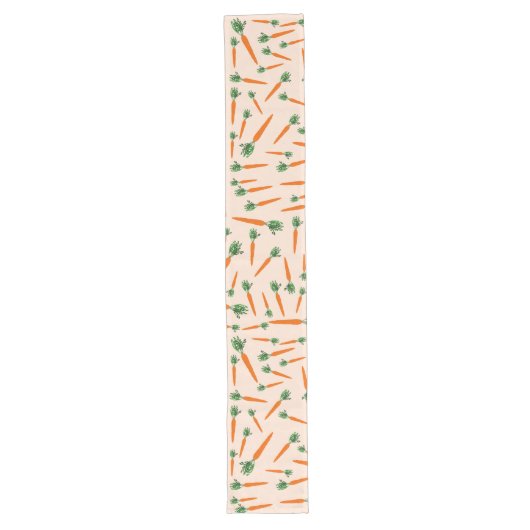 Orange Carrot Pattern Großer Tischläufer (Vorderseite)