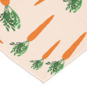 Orange Carrot Pattern Großer Tischläufer (Ecke)