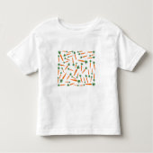 Orange Carrot Pattern Kleinkind T-shirt (Vorderseite)