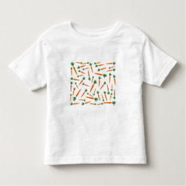 Orange Carrot Pattern Kleinkind T-shirt