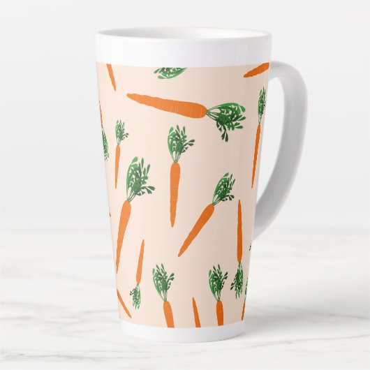 Orange Carrot Pattern Milchtasse (Rechte Ecke)
