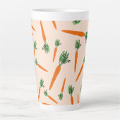 Orange Carrot Pattern Milchtasse (Vorderseite)