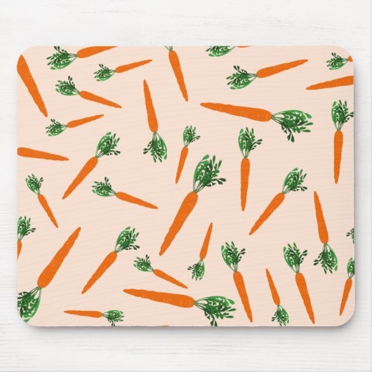 Orange Carrot Pattern Mousepad (Vorne)