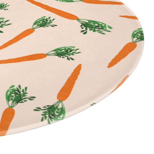 Orange Carrot Pattern Schneidebrett (Ecke)