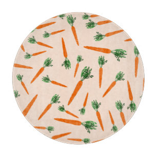 Orange Carrot Pattern Schneidebrett