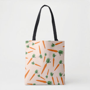 Orange Carrot Pattern Tasche