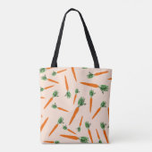 Orange Carrot Pattern Tasche (Rückseite)