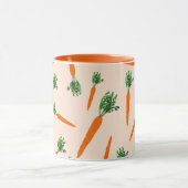 Orange Carrot Pattern Tasse (Zentrum)