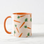 Orange Carrot Pattern Tasse (Links)