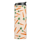 Orange Carrot Pattern Thermosbecher (Nach links gedreht)