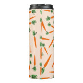 Orange Carrot Pattern Thermosbecher (Rückseite)