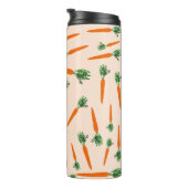 Orange Carrot Pattern Thermosbecher (Nach rechts gedreht)