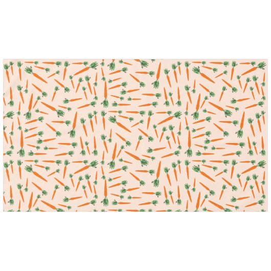 Orange Carrot Pattern Tischdecke (Vorderseite (Horizontal))