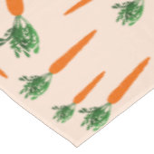 Orange Carrot Pattern Tischdecke (Schrägansicht)