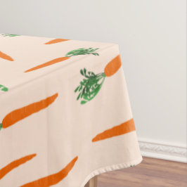 Orange Carrot Pattern Tischdecke