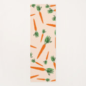 Orange Carrot Pattern Yogamatte (Vorderseite)