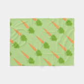 Orange Carrots Custom Fleece Blanket (Vorderseite (Horizontal))