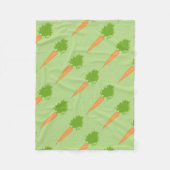 Orange Carrots Custom Fleece Blanket (Vorderseite)