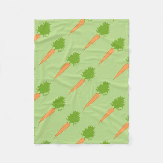 Orange Carrots Custom Fleece Blanket (Vorderseite)