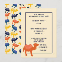 Orange Cartoon Camel Bactrian 2 Humps Custom