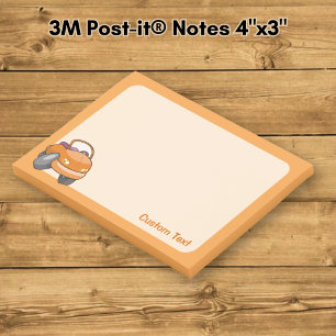 Orange Cartoon Car Post-it Klebezettel