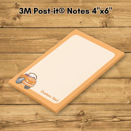 Orange Cartoon Car Post-it Klebezettel