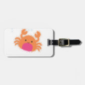 Orange Cartoon Crab Gepäckanhänger (Vorderseite horizontal)