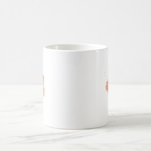 Orange Cartoon Crab Kaffeetasse (Mittel)