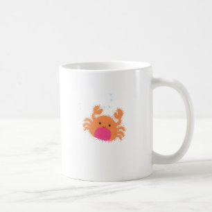 Orange Cartoon Crab Kaffeetasse