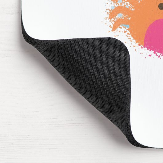 Orange Cartoon Crab Mousepad (Ecke)