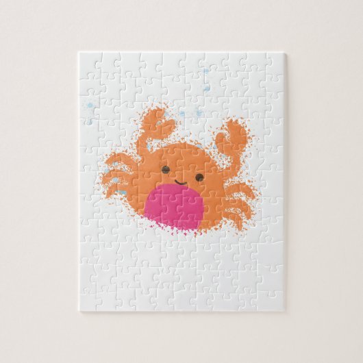 Orange Cartoon Crab Puzzle (Vertikal)