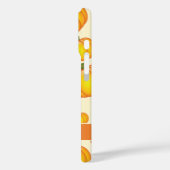 Orange Cartoon Pumpkin Pattern & Individuelle Name Case-Mate iPhone Hülle (Rückseite / Links)