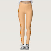 Orange Cartoon Pumpkins Leggings (Vorderseite)