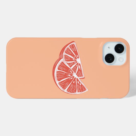 Orange Case-Mate iPhone Hülle (Rückseite (Horizontal))