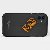 Orange Casino Case-Mate iPhone Hülle (Rückseite (Horizontal))