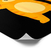 Orange Cat 67 Meme Six Seven Funny Cat Lover  Poster (Ecke)