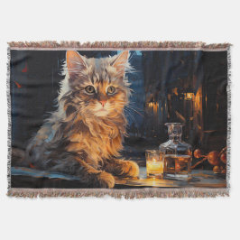 Orange Cat and Café Terrasse am Abend inspiriert d Decke