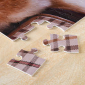 Orange cat auf einem Heimtierträger / Orange Kitte Puzzle (Seite)