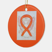 Orange Cat Awareness Ribbon Angel Ornamente (Links)